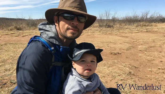 Baby Nomad Hiking Caprock Canyons State Park