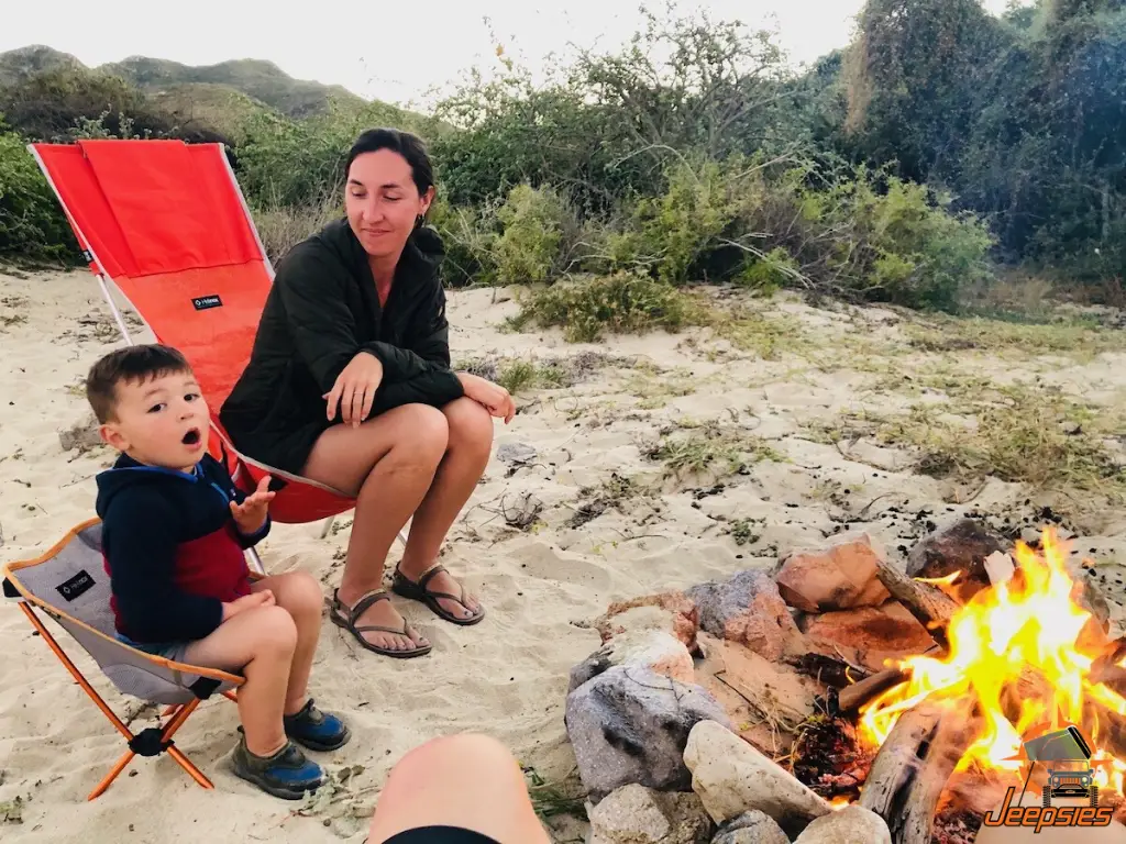 Beach Campfire in Cabo Pulmo Baja