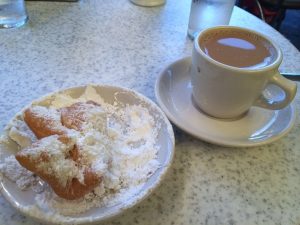 Beignets and Cafe au Lait at Cafe du Monde