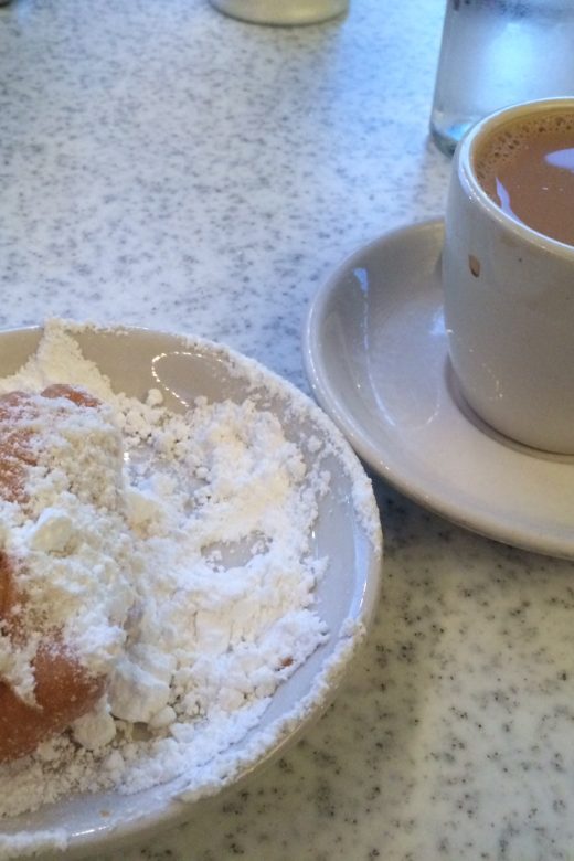 Beignets and Cafe au Lait at Cafe du Monde