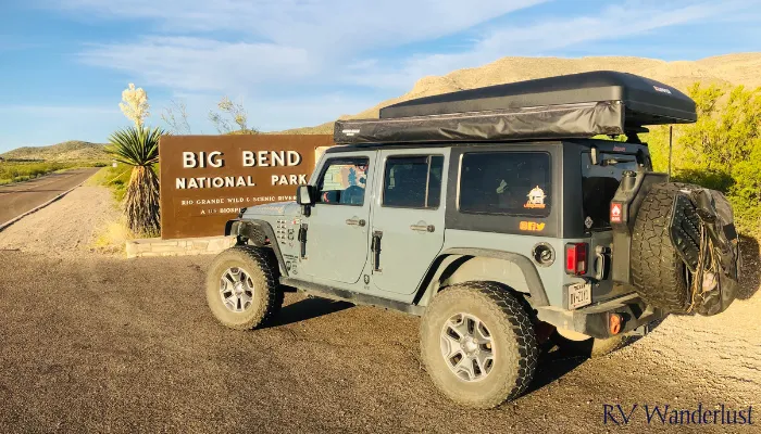 Jeep at Big Bend National Park