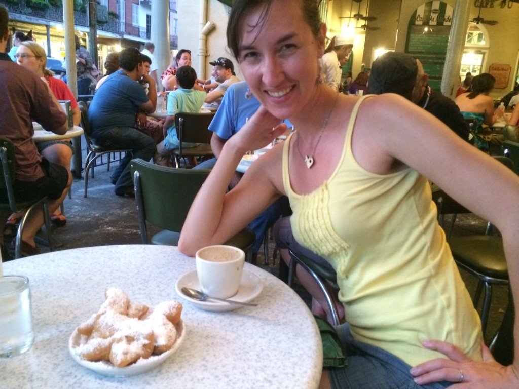 Brittany Highland at Cafe du Monde
