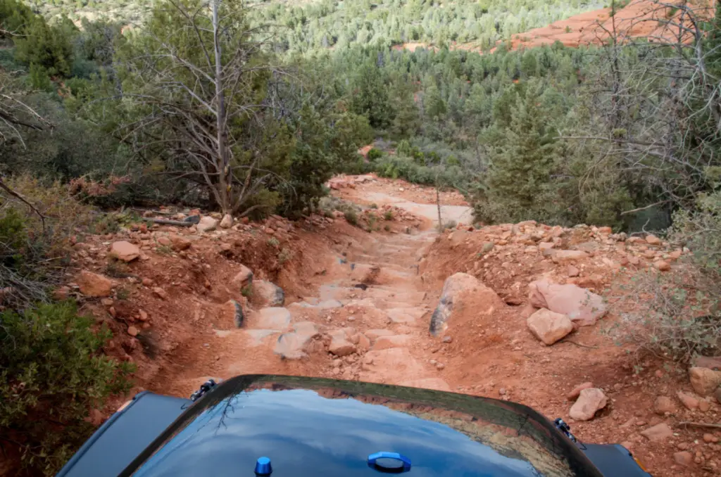 Broken Arrow Jeep Trail in Arizona