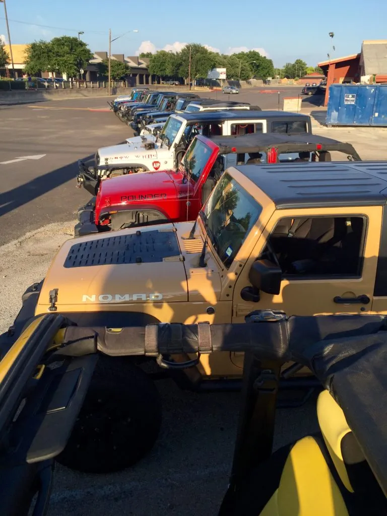 DarkSide Jeepers getting together.