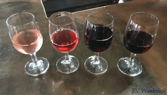 Deadwood Winery Wine Flight