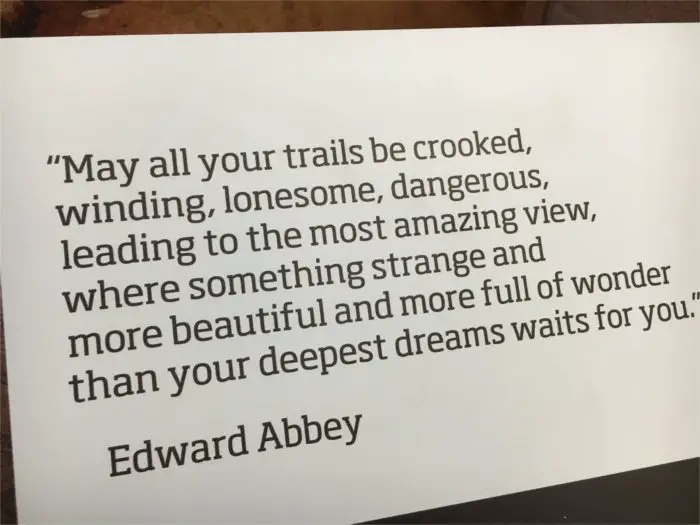 Edward Abbey Wilderness Quote