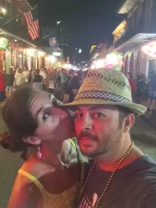 Eric and Brittany Highland on Bourbon Street