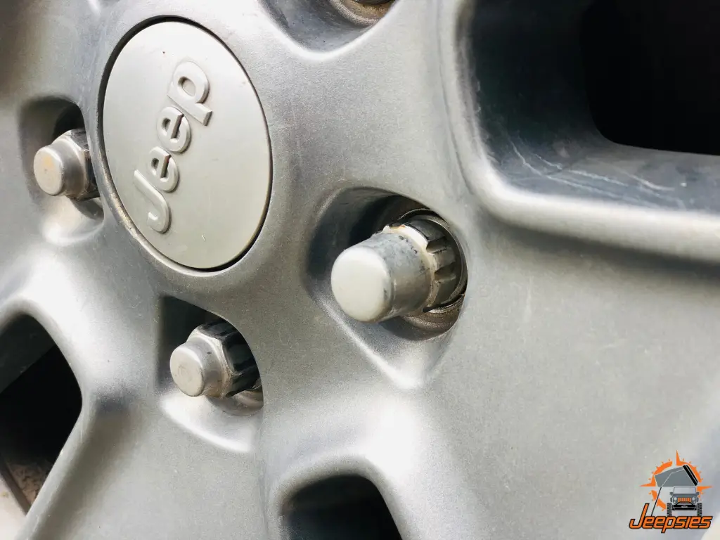 Gorilla Automotive Wheel Locks on Jeep Wrangler