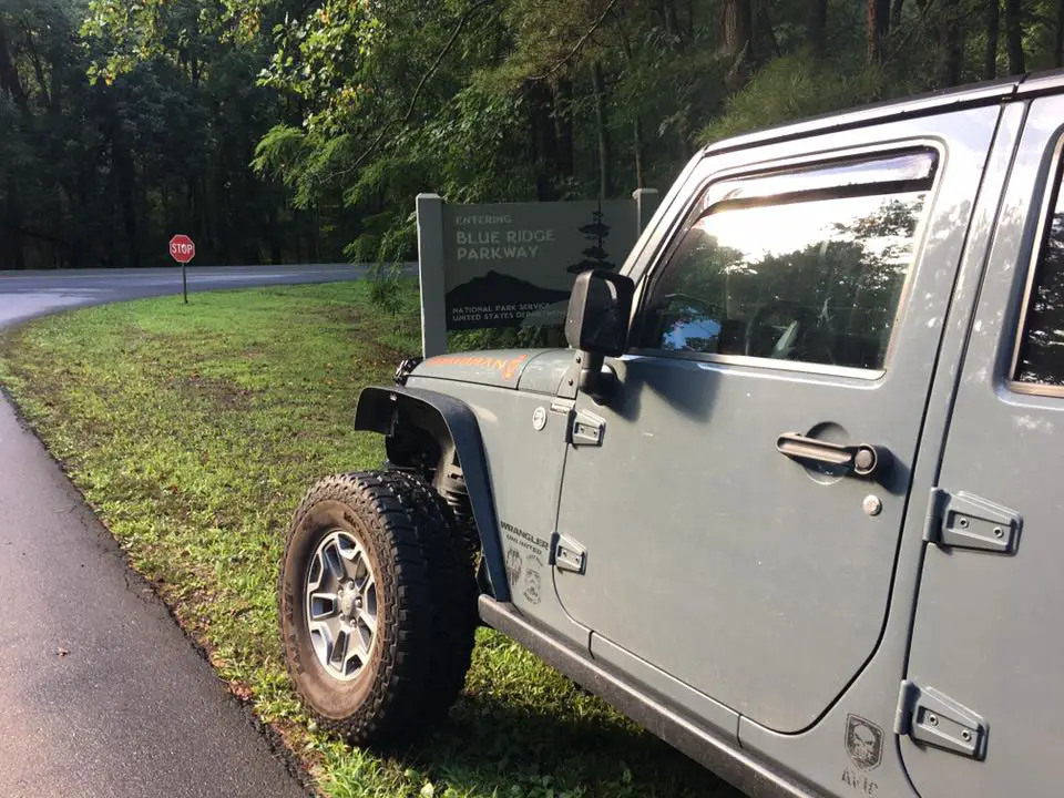 Jeep Blue Ridge Parkway Near Asheville