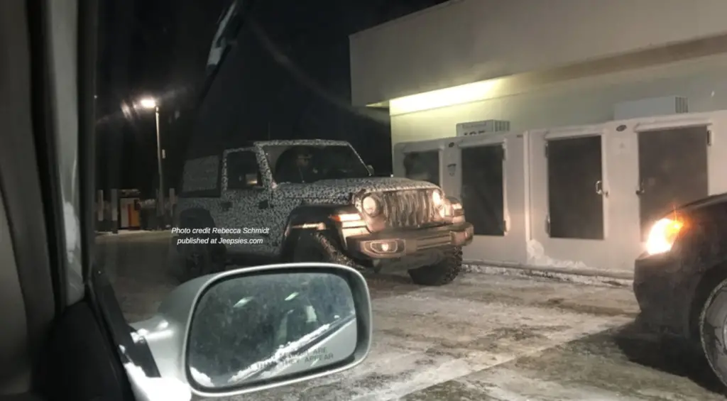 The Jeep JL Diesel spy photo