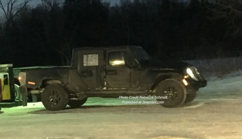 The highly anticipated Jeep Wrangler Pick Up which may be dubbed the Scrambler 