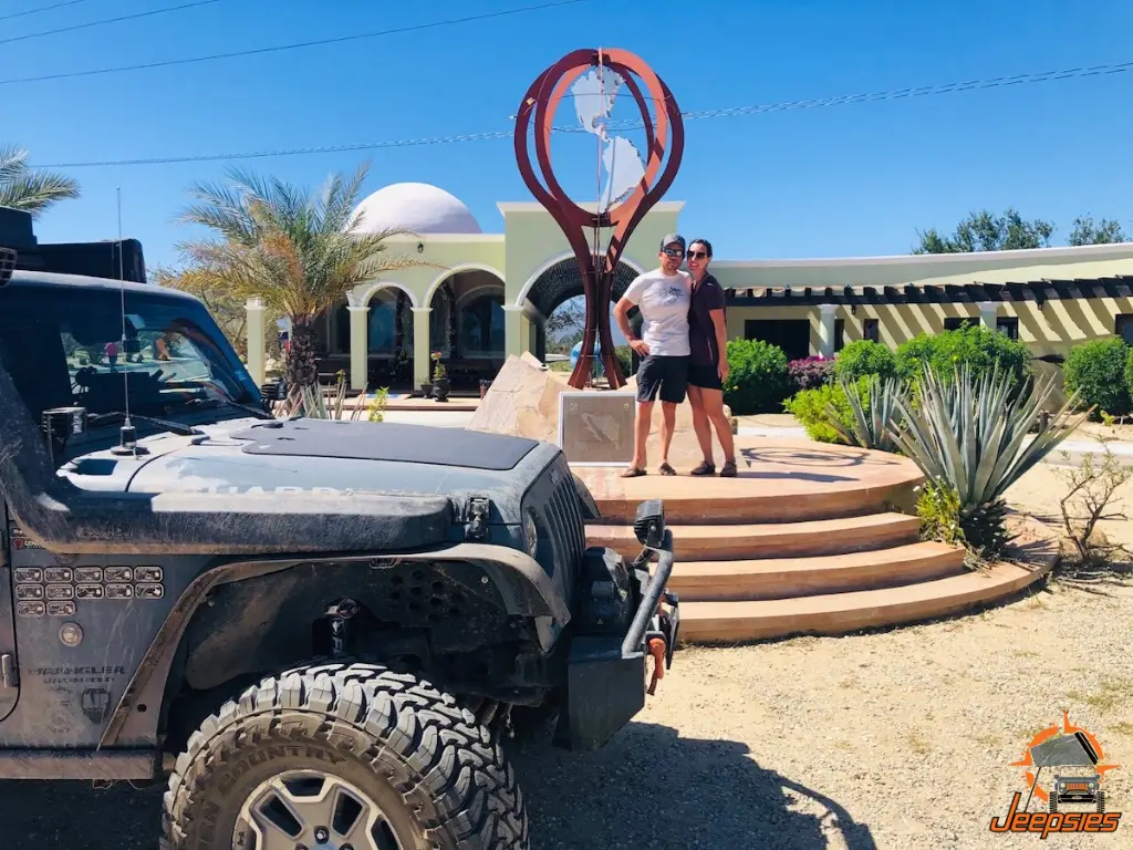 Jeepsies at Tropic of Cancer in Baja