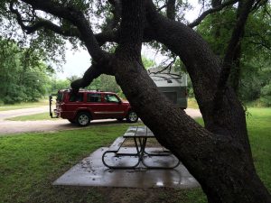 Site number 9 at McKinney Falls State Park in Austin, TX