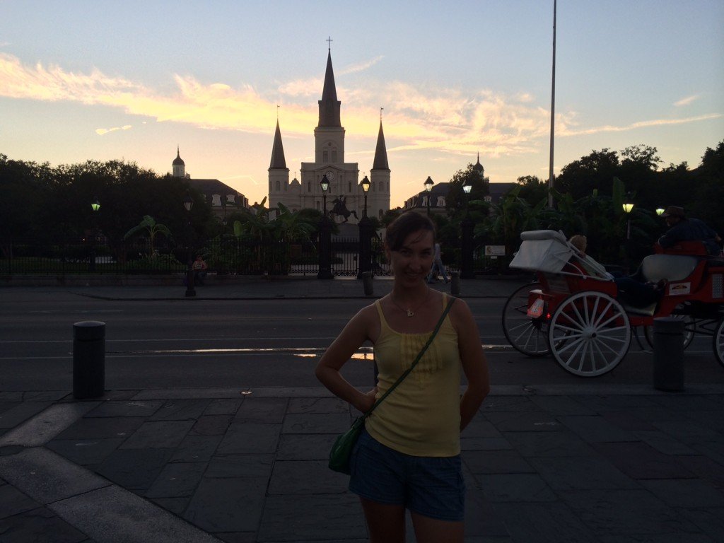 Twilight on Jackson Square in New Orleans
