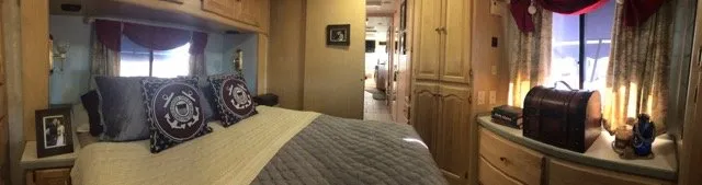 RV Bedroom Makeover Panorama