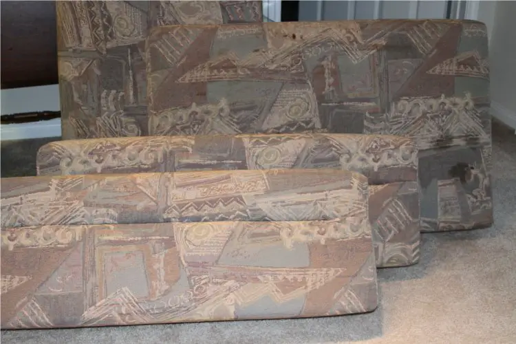 Original RV Dinette Cushions with Stains
