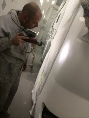 Inspecting RV Paint Quality