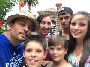 The RV Wanderlust crew in downtown St. Augustine near Flagler College.