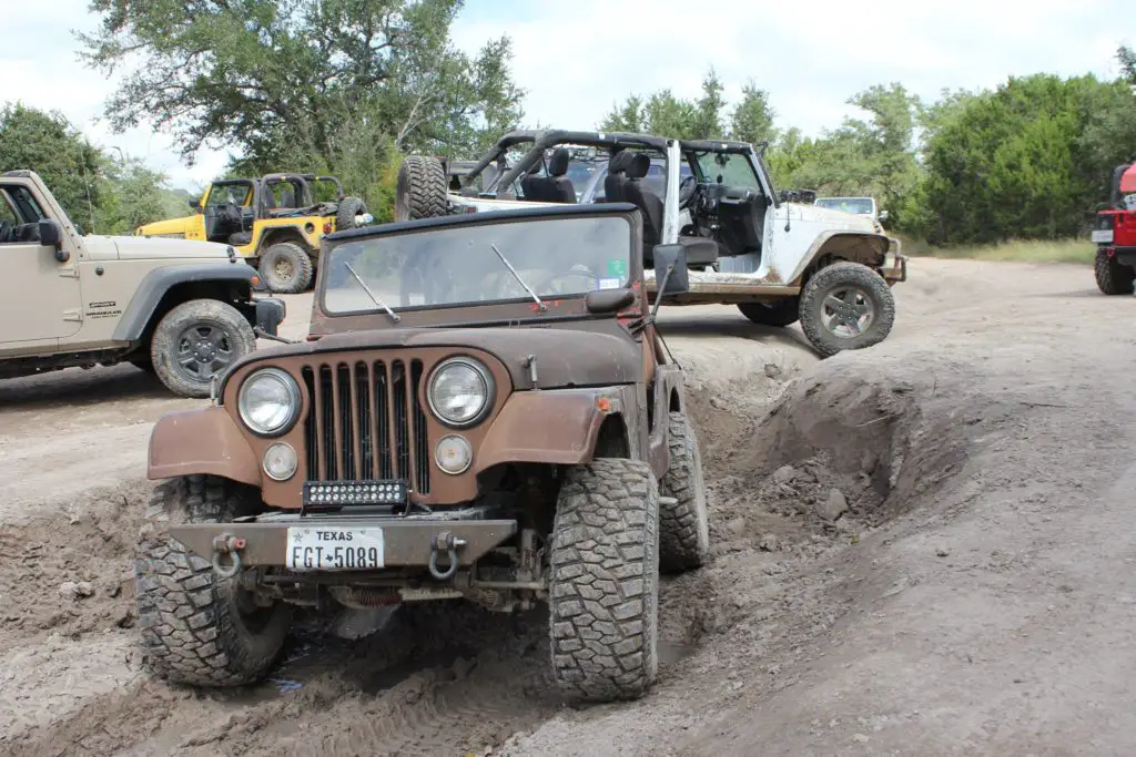 Jeeps off-roading