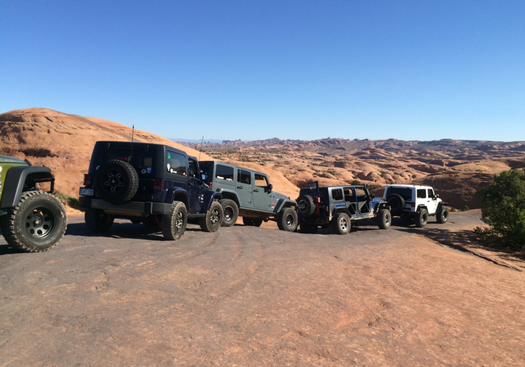 Members of The Jeep Mafia in Moab Utah