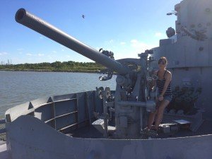 USS Stewart Deck Gun in Galveston