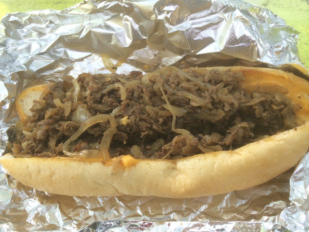 A philly cheesesteak from Way South Philly in Austin