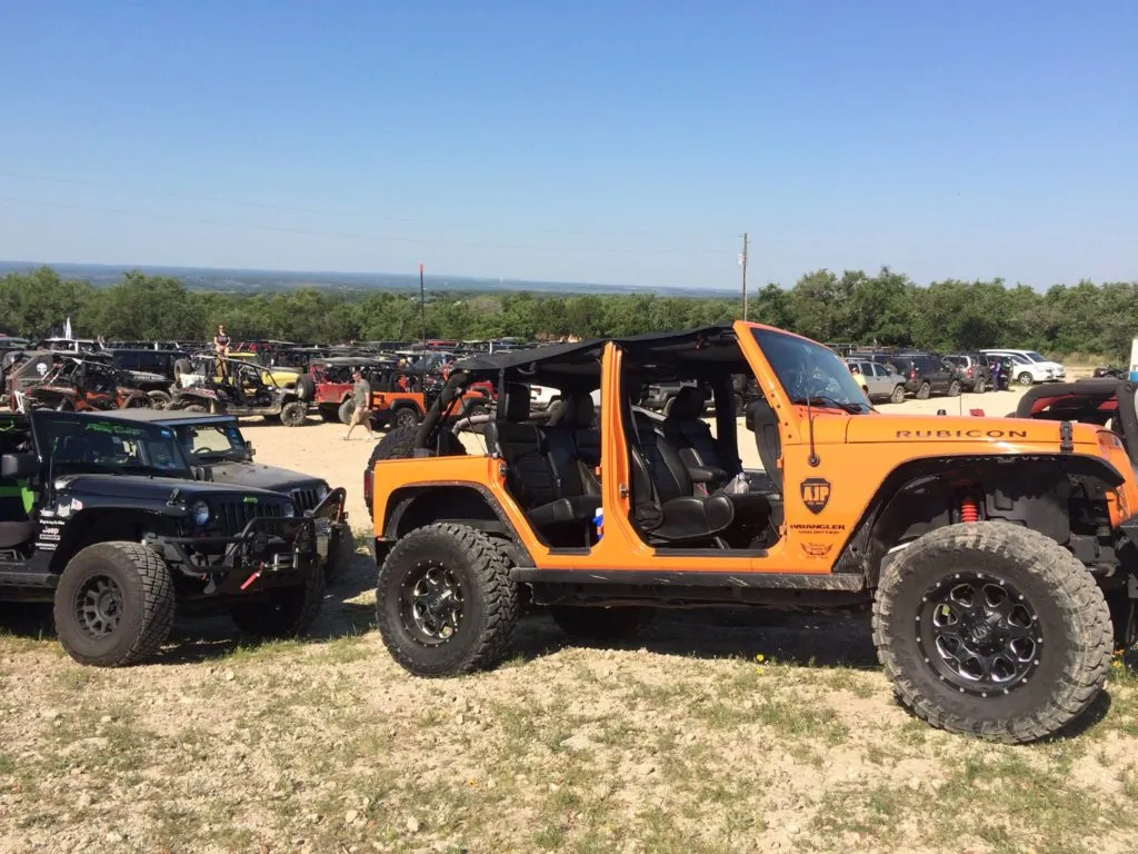 Jeeps at a charity event for Veterans