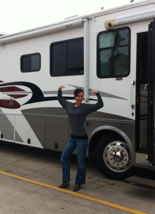 Wife Driving Motorhome