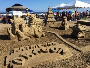 The winning entry at the AIA sandcastle competition 2014