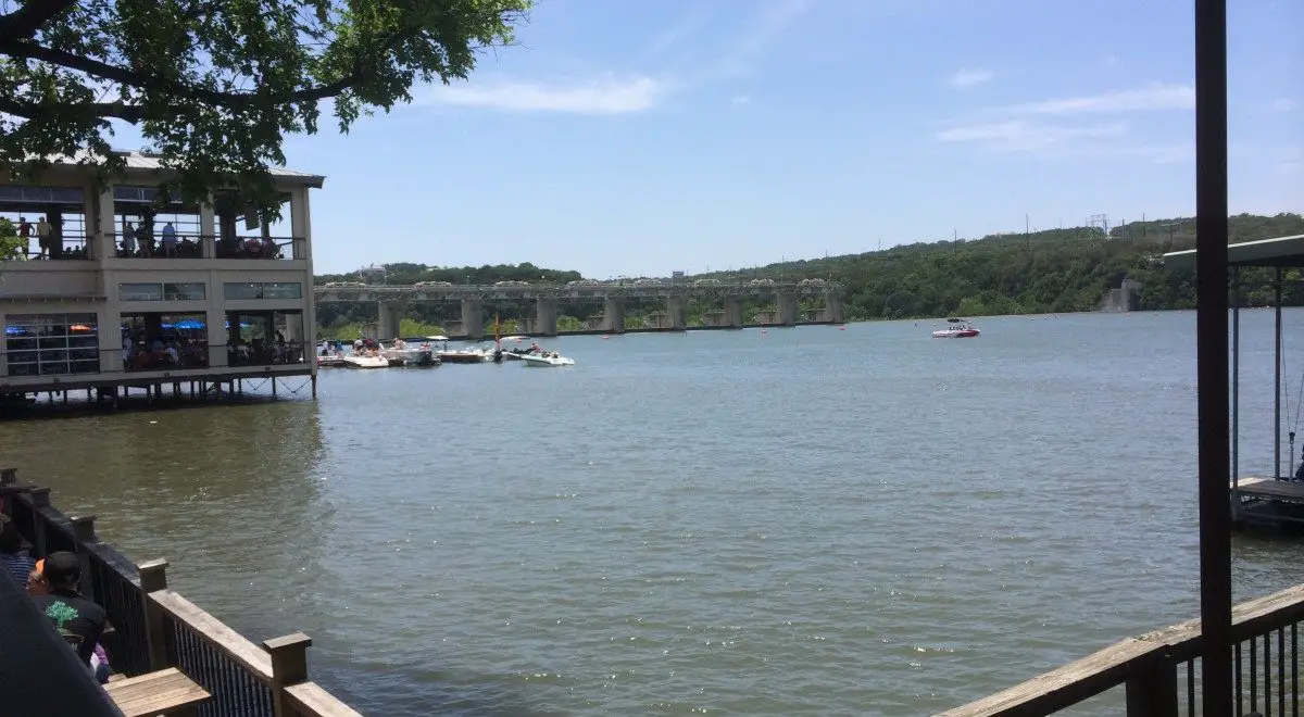 Mozart's Coffee Roasters in Austin has a lovely view of the lake