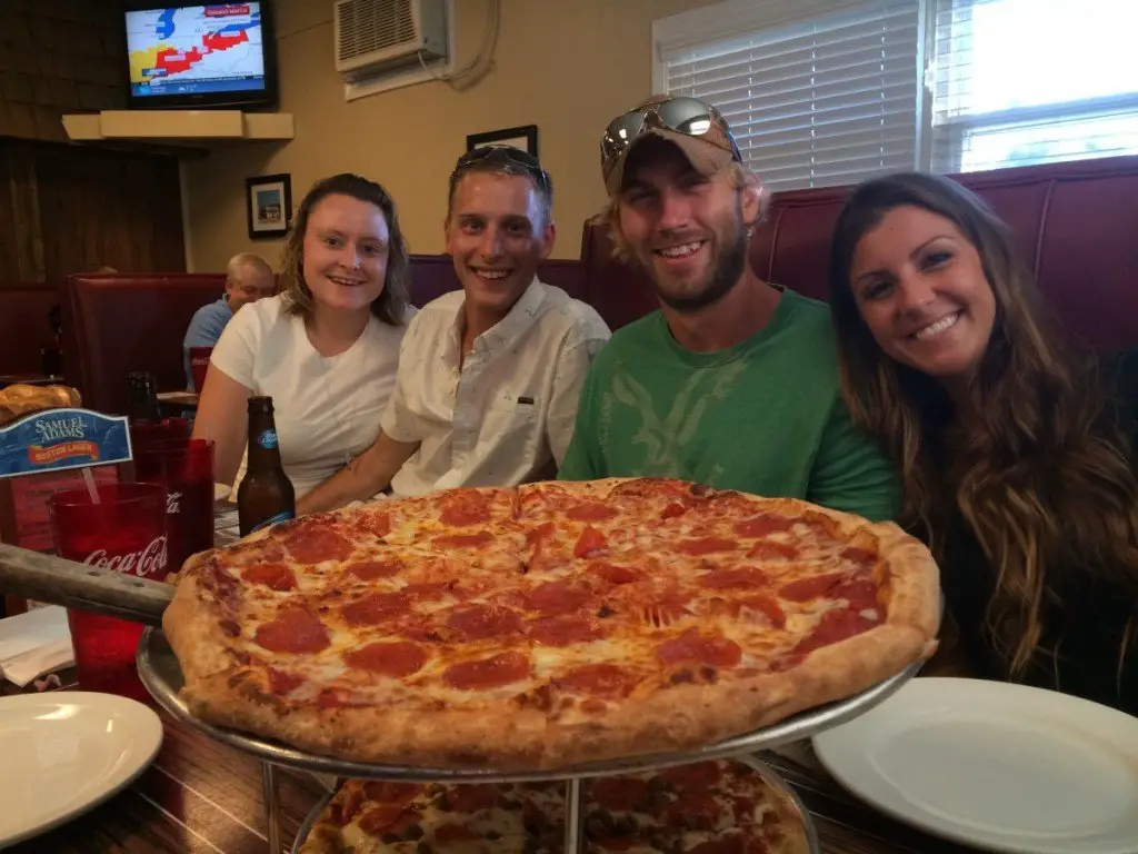 Friends with us at Pungo Pizza in Virginia Beach