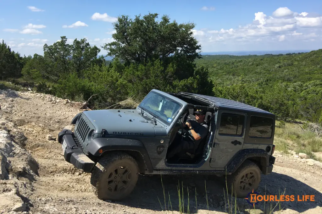 Jeep Wrangler Off-roading in Texas