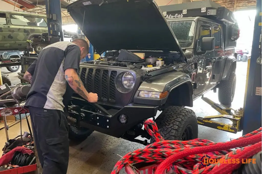 Front Bumper and Winch Install on Jeep Gladiator