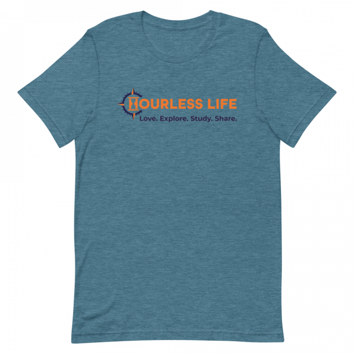 Hourless Life Family Mission Statement T-Shirt Heather Deep Teal