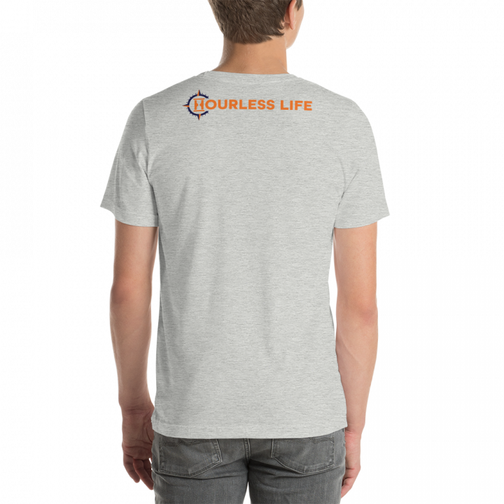 Men's Hourless Life Logo T-Shirt Back Athletic Heather