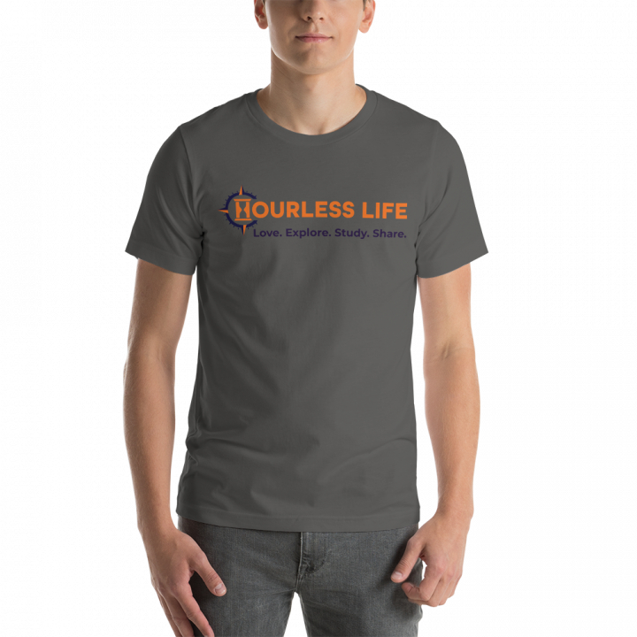 Men's Hourless Life Mission Statement T-Shirt Asphalt