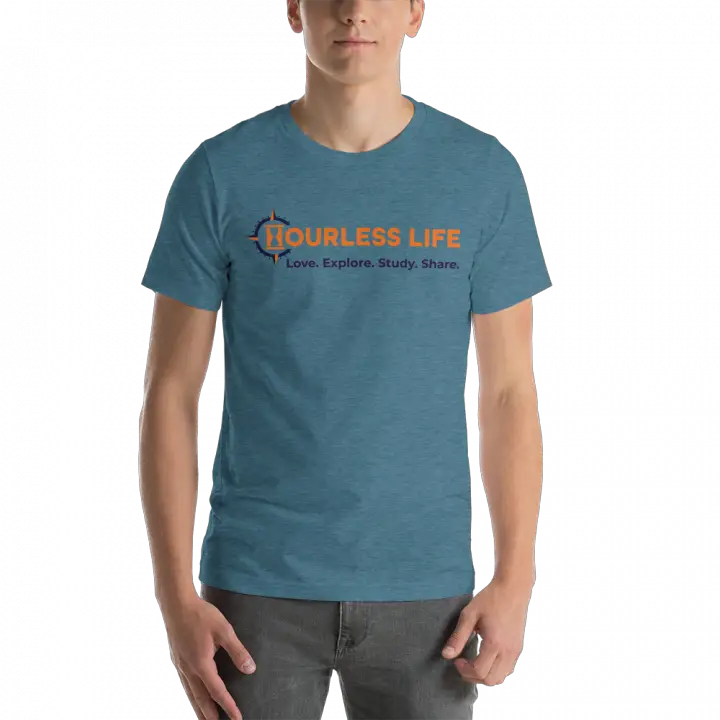 Men's Hourless Life Mission Statement T-Shirt Heather Deep Teal