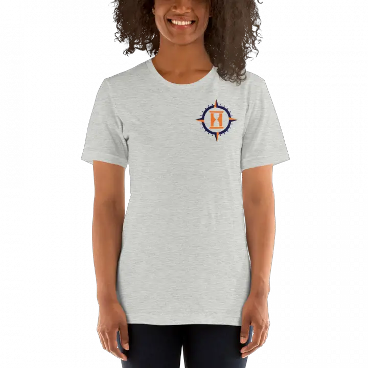 Women's Hourless Life Logo T-Shirt Front Athletic Heather