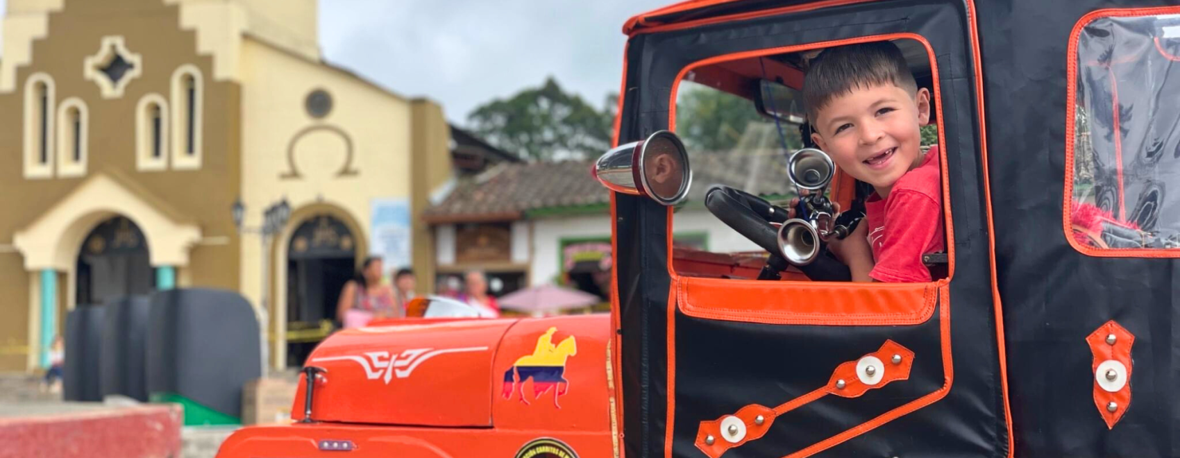 Caspian Highland in Little Jeep in Salento Colombia