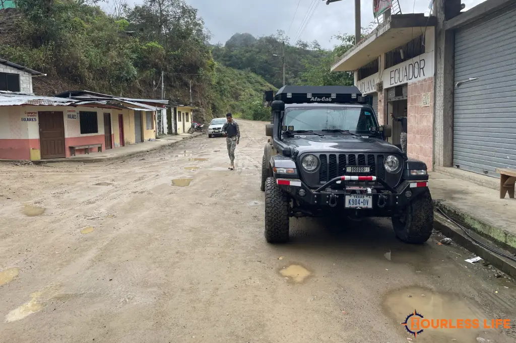 Crossing into Peru at Remote Border in the Andes (Video)