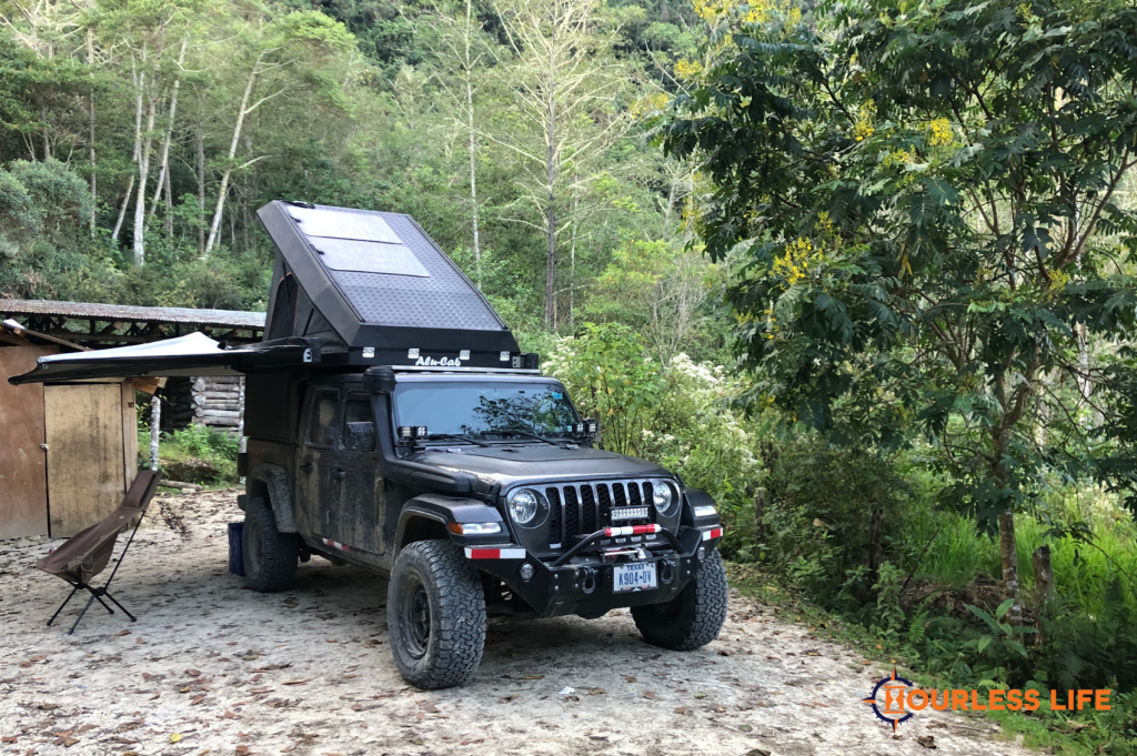 Overland Camping at Yumbilla Falls Trailhead