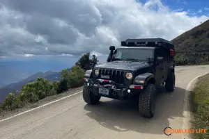 Overlanding Peru Highway 8B in the Andes Mountains