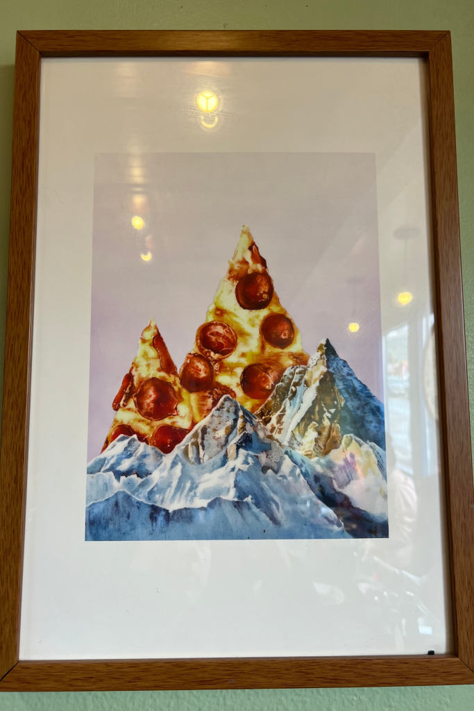Mountains Made of Pepperoni Pizza at Hot Tomato Pizza