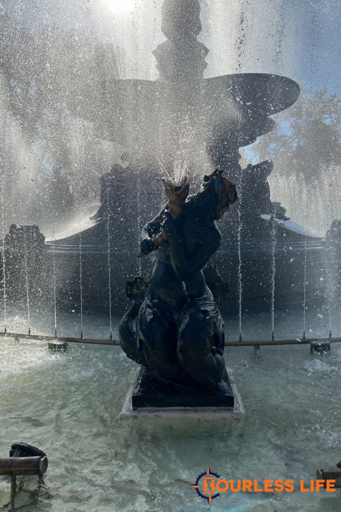 Mermaid Statue in Mendoza's Parque San Martin