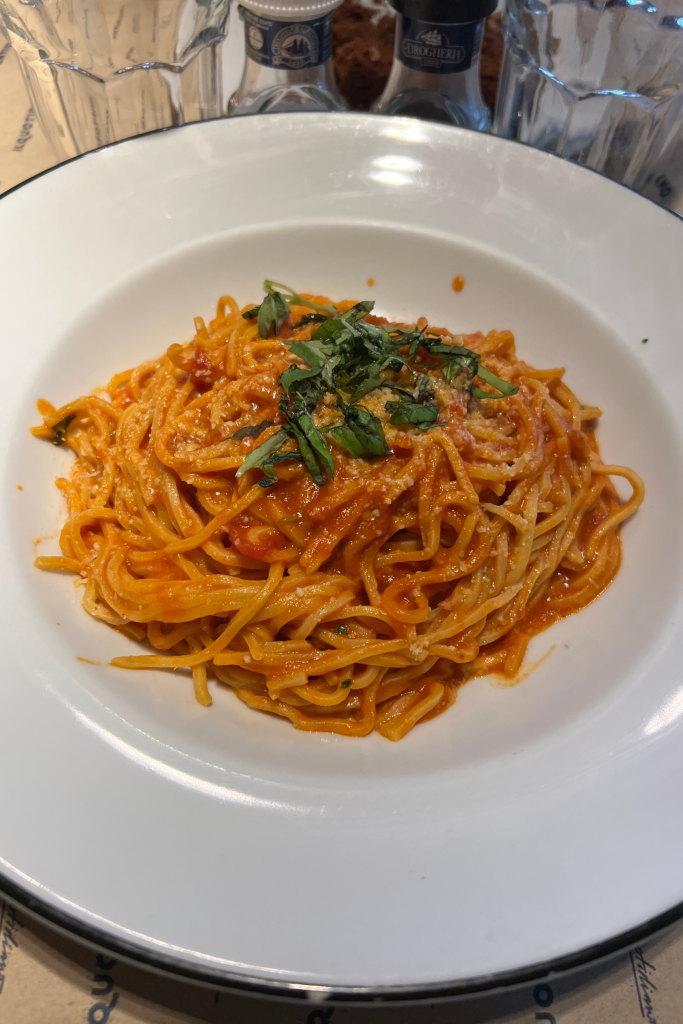 Pasta at Quotidiano in Buenos Aires