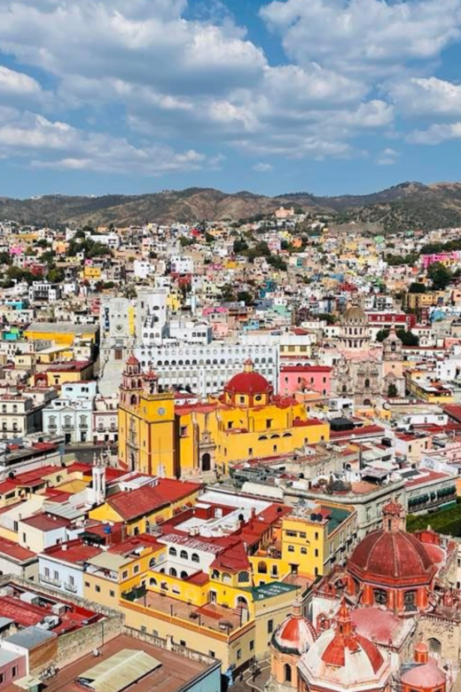 Panoramic view of Guanajuato City in Mexico