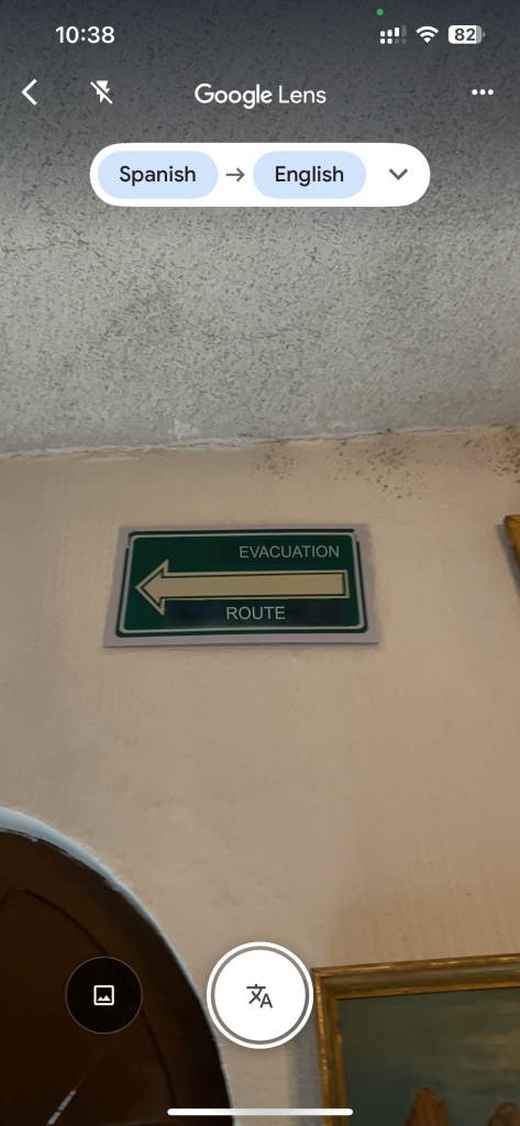 Translate written Spanish text into English on Google Translate